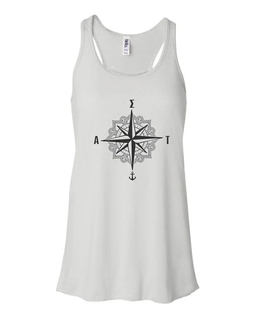 Square Neck Women's Organic Cotton Tank Tops in Earth Tones Sorority Compass Tank - Bella B8800 - SUB Square Neck Women's Organic Cotton Tank Tops in Earth Tones Sorority Compass Tank - Bella B8800 - SUB
