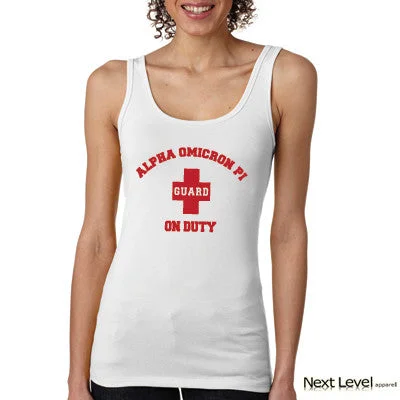 Halter Neck Women's Modal Blend Tank Tops for Comfort  Sorority Lifeguard Printed Ladies Tank - Next Level 3533 - CAD