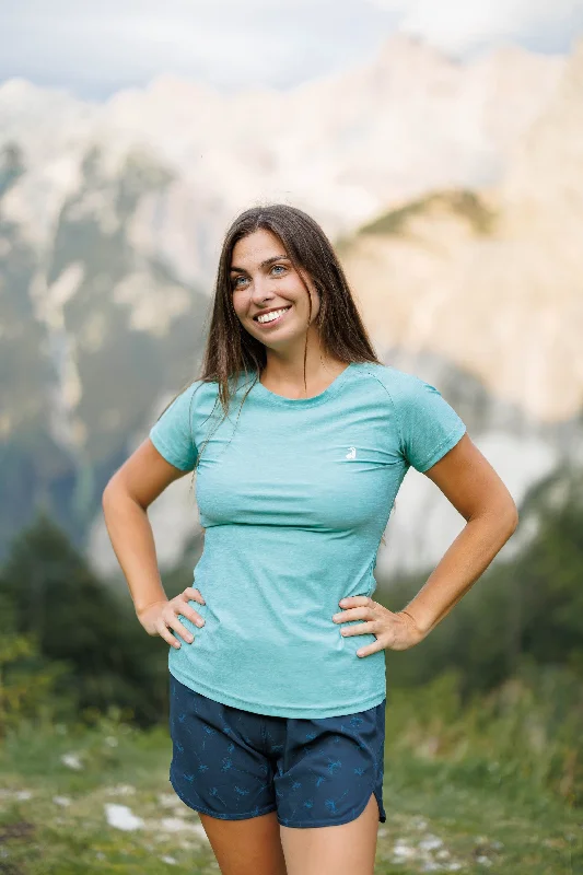 Plus Size Women's Side - Slit Tank Tops in Metallic Shades Summit Short Sleeve Tee Glacier Plus Size Women's Side - Slit Tank Tops in Metallic Shades Summit Short Sleeve Tee Glacier