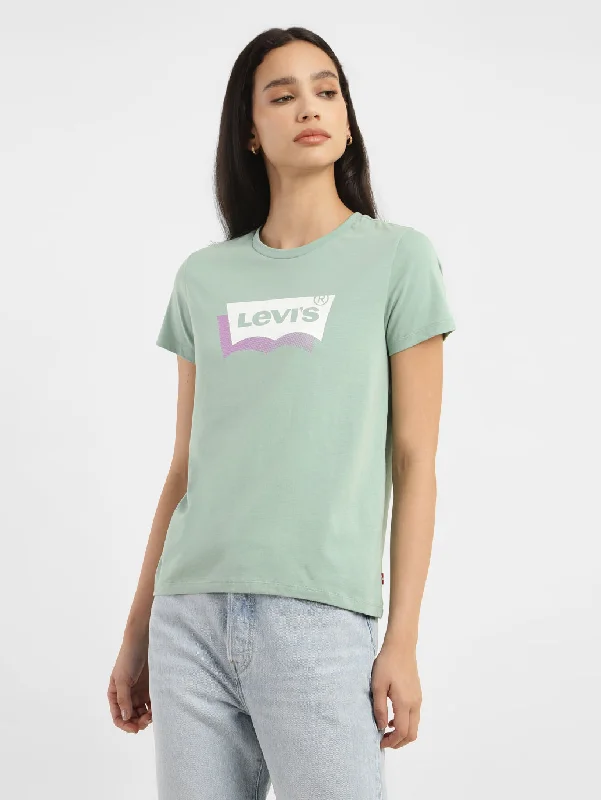 Women's performance t shirt Women's Brand Logo Crew Neck T-shirt