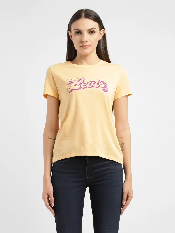 Women's plus size t shirt Women's Brand Logo Slim Fit T-shirt