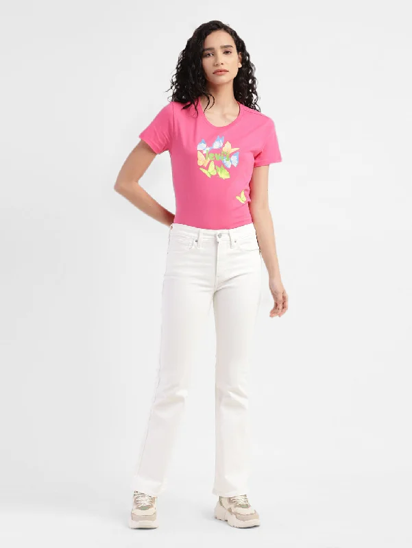 Women's trendy t shirt Women's Graphic Crew Neck T-shirt