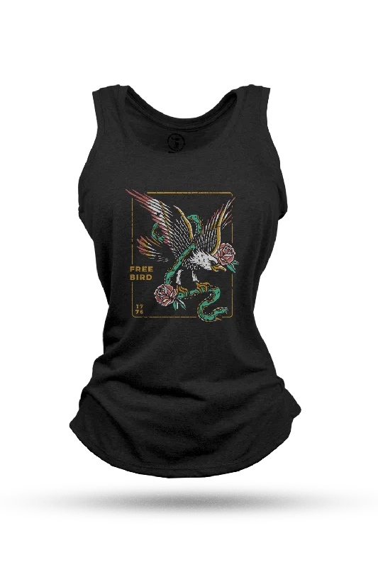 Women's ombre t shirt Women's Racerback Tank - Free Bird