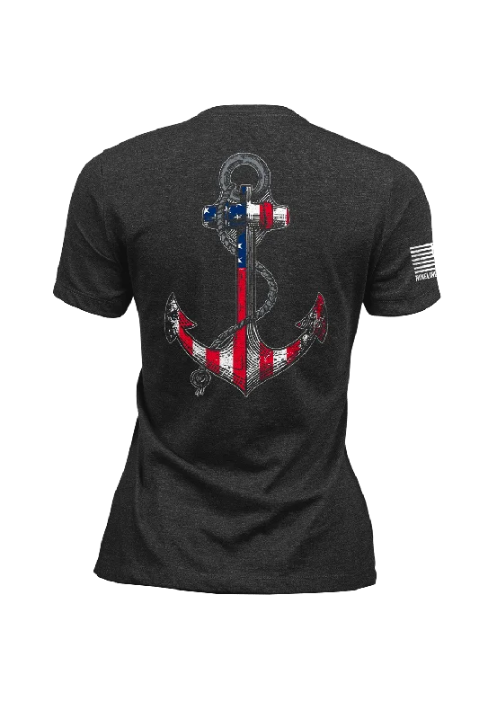 Women's slogan t shirt Anchor Flag - Women's T-Shirt
