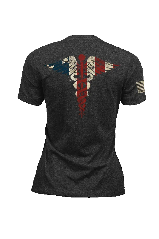 Women's brown t shirt Nurse Flag - Women's T-Shirt