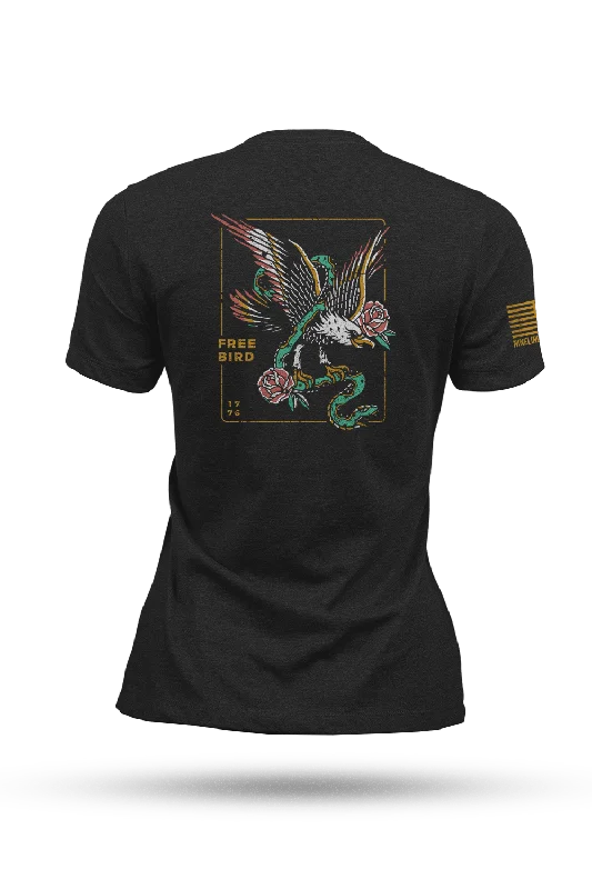 Women's embroidered t shirt Free Bird - Women's T-Shirt