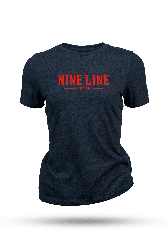 Women's scoop neck t shirt NLA Basic Red Logo - Women's T-Shirt