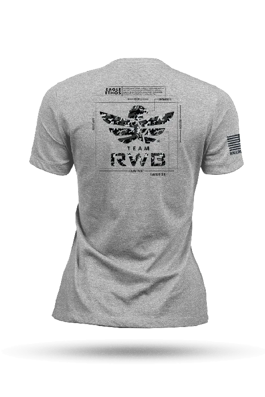 Women's baggy t shirt Team RWB Eagle Ethos Schematic - Women's T-Shirt