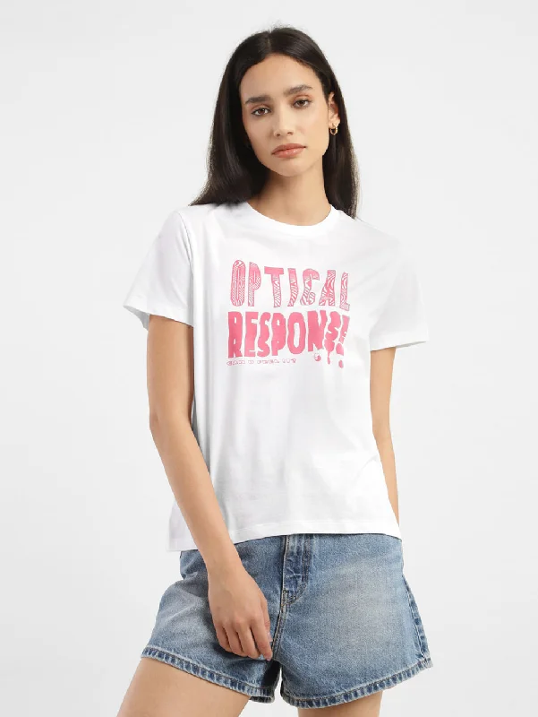 Women's baggy t shirt Women's Printed Crew Neck T-shirt
