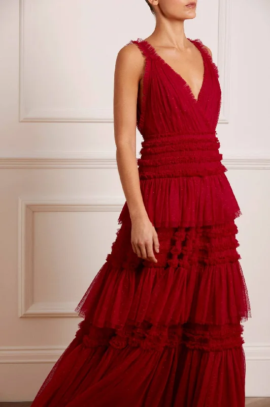 Printed Abstract Women Dress for a Modern and Artistic Appeal Candice Gown