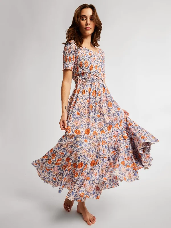 Sleeveless Women Dress in Bright Colors for Summer Parties Celia Dress in Newport Floral