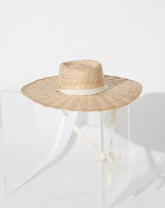 Printed Abstract Women Dress for a Modern and Artistic Appeal Cortez Palm Hat | Natural