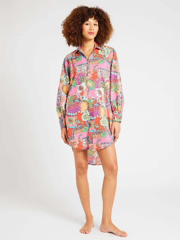 Plus Size Women Dress with a Flattering A - Line Cut for Comfort and Style Holly Mini Dress in Shangri-La