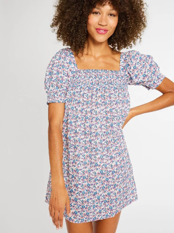 Off - the - Shoulder Women Dress for a Romantic and Feminine Look Jane Dress in Bluebell