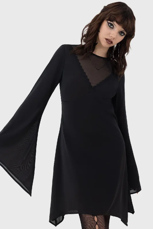 Little Black Women Dress with Sequins for a Glamorous Night Out Last Dusk Dress