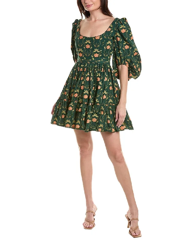 Plus Size Women Dress with a Flattering A - Line Cut for Comfort and Style Plus Size Women Dress with a Flattering A - Line Cut for Comfort and Style Agua Bendita Mini Dress