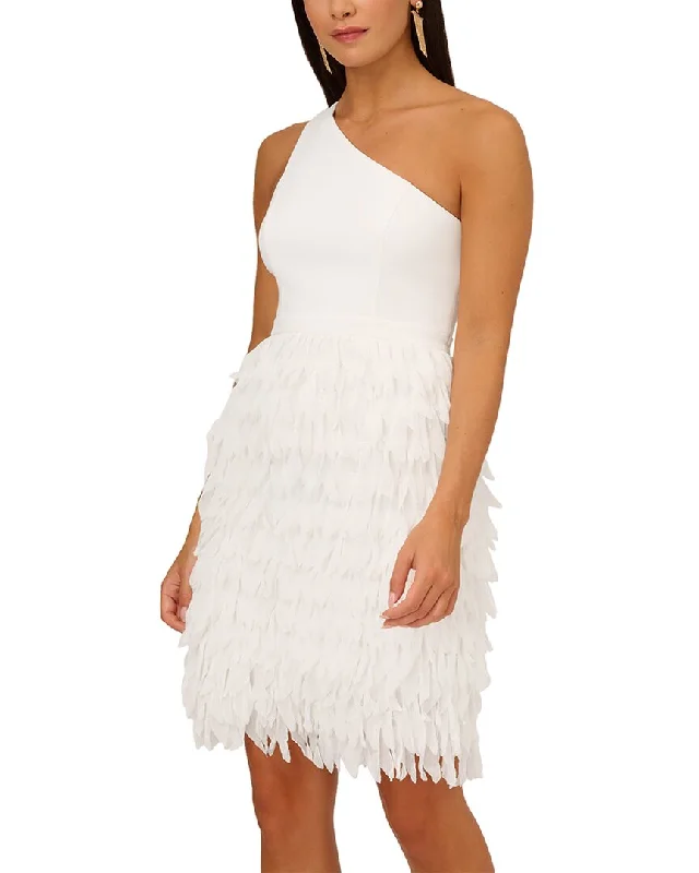 Off - the - Shoulder Women Dress for a Romantic and Feminine Look Off - the - Shoulder Women Dress for a Romantic and Feminine Look Aidan Mattox Chiffon Feather Cocktail Dress