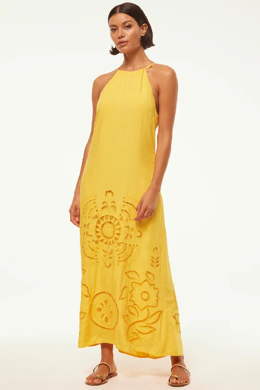 Leather maxi dresses for an edgy and bold appearance ALEJANDRA DRESS