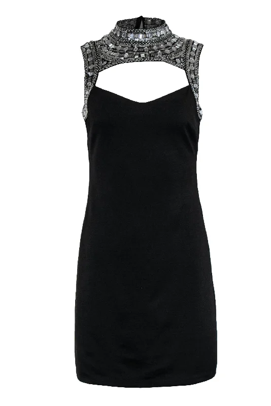 Long - Sleeve Women Dress in Velvet for a Luxurious Winter Look Long - Sleeve Women Dress in Velvet for a Luxurious Winter Look Alexia Admor - Black Cutout Bodycon Dress w/ Silver Sequin & Beaded Top Sz 4