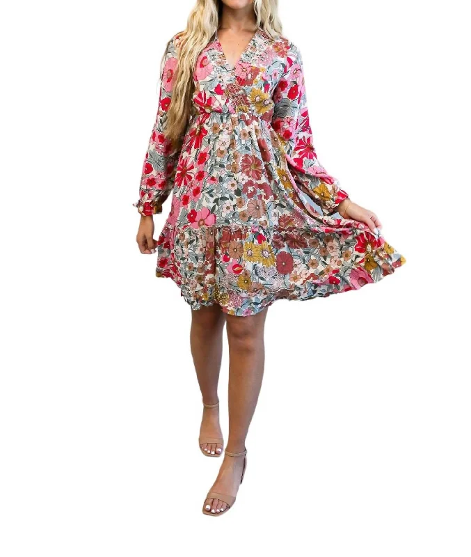 Plus Size Women Dress with a Flattering A - Line Cut for Comfort and Style Plus Size Women Dress with a Flattering A - Line Cut for Comfort and Style Asher Sherbet Dress In Sherbet Pink