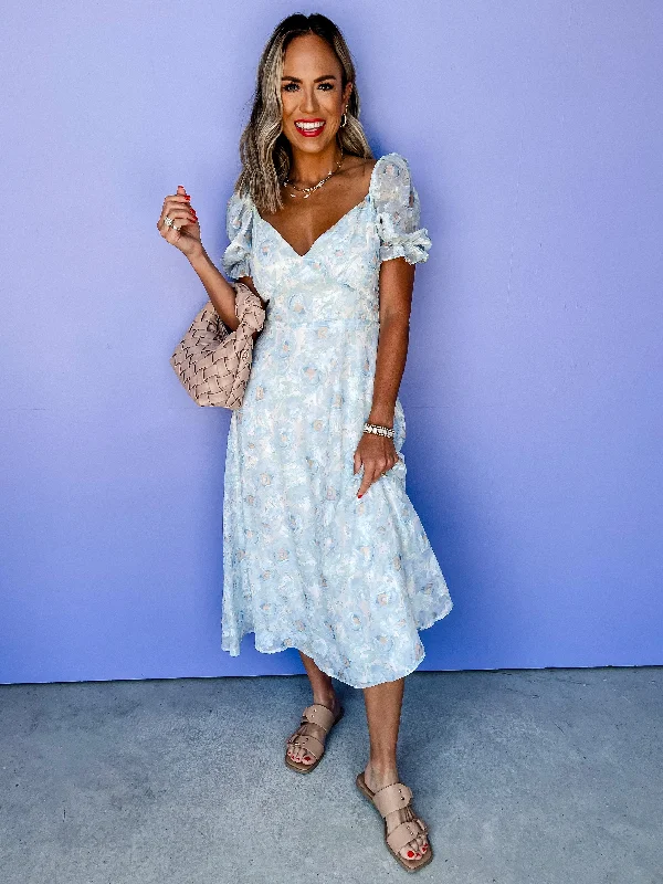 Off - the - Shoulder Women Dress for a Romantic and Feminine Look Off - the - Shoulder Women Dress for a Romantic and Feminine Look Blossoming Light Puff Sleeve Midi Dress