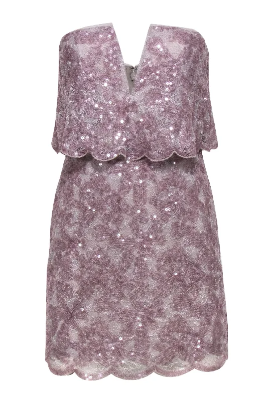 Shift Women Dress with a Simple and Classic Design for Everyday Wear Shift Women Dress with a Simple and Classic Design for Everyday Wear BCBG Max Azria - Light Purple Floral Lace & Sequin Strapless Bodycon Dress Sz 2