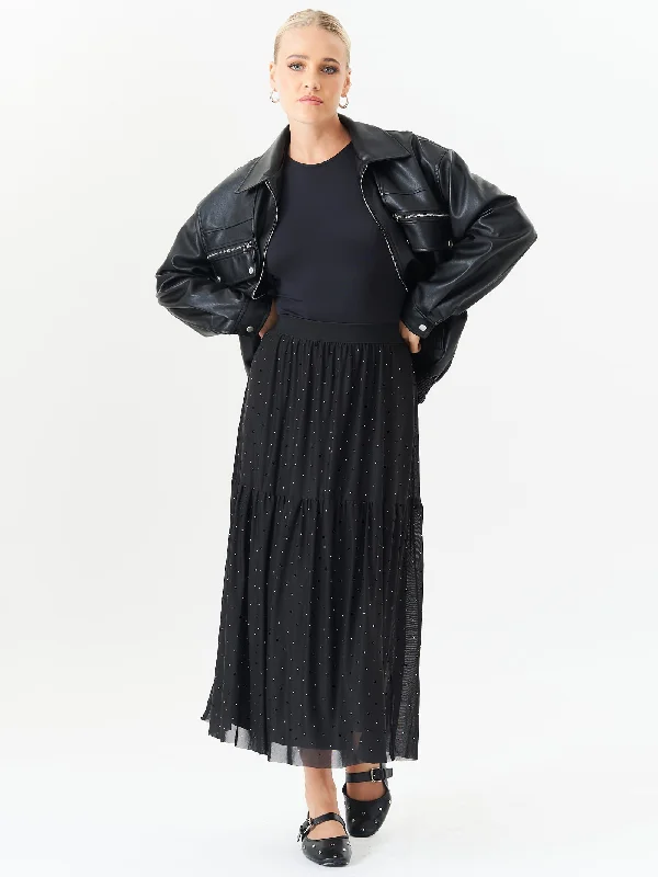 Printed Abstract Women Dress for a Modern and Artistic Appeal Printed Abstract Women Dress for a Modern and Artistic Appeal Black Diamante Mesh Maxi Skirt