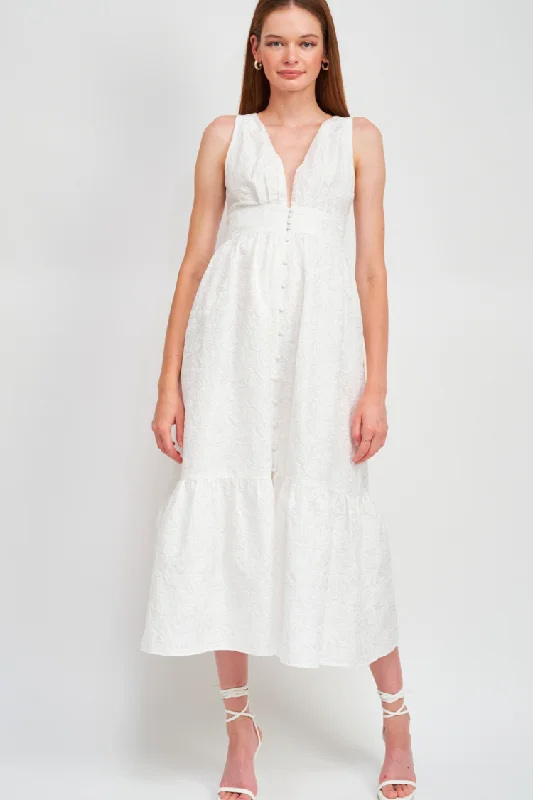 Printed Abstract Women Dress for a Modern and Artistic Appeal Printed Abstract Women Dress for a Modern and Artistic Appeal Corsica Jacquard Midi Dress