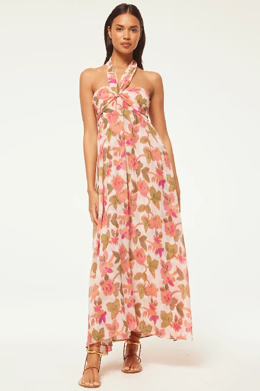 Animal print maxi dresses for a statement - making outfit EMINE DRESS