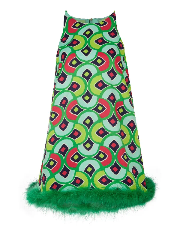 Shift Women Dress with a Simple and Classic Design for Everyday Wear Shift Women Dress with a Simple and Classic Design for Everyday Wear Feather Boa Mini Dress