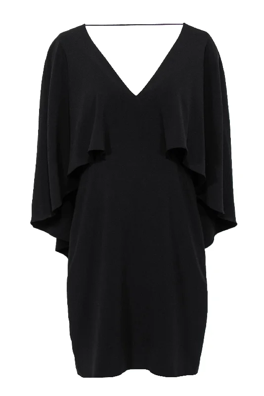 Ball Gown Women Dress with a Full Skirt for a Princess - like Look Ball Gown Women Dress with a Full Skirt for a Princess - like Look Halston Heritage - Black Caped Sheath Dress Sz 10