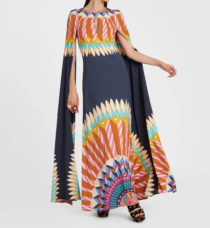Plus Size Women Dress with a Flattering A - Line Cut for Comfort and Style Plus Size Women Dress with a Flattering A - Line Cut for Comfort and Style Hathor Dress In Delta Placee