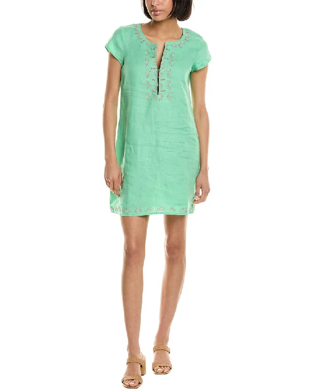 Ruffled Women Dress with Multiple Layers for a Playful and Girly Style Ruffled Women Dress with Multiple Layers for a Playful and Girly Style HIHO Rachel Linen Shift Dress