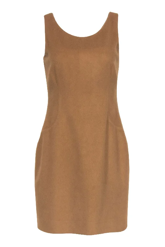 Sheath Women Dress with a Tailored Fit for a Professional Look Sheath Women Dress with a Tailored Fit for a Professional Look Hobbs - Camel Colored Fuzzy Sheath Dress Sz 10