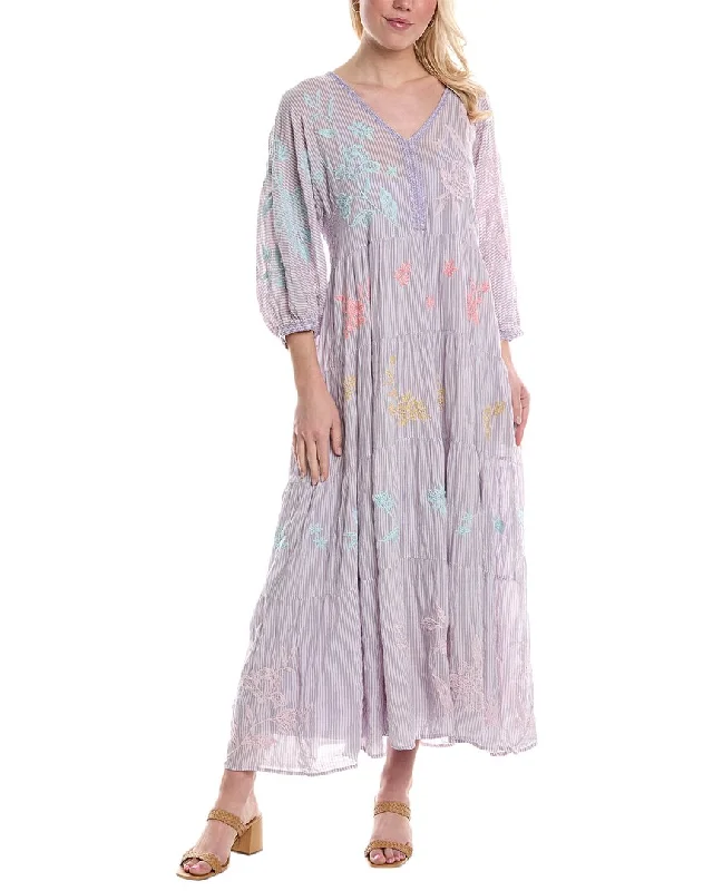 Halter Neck Women Dress to Show Off the Shoulders and Neckline Halter Neck Women Dress to Show Off the Shoulders and Neckline Johnny Was Hazel Dolman Tiered Maxi Dress