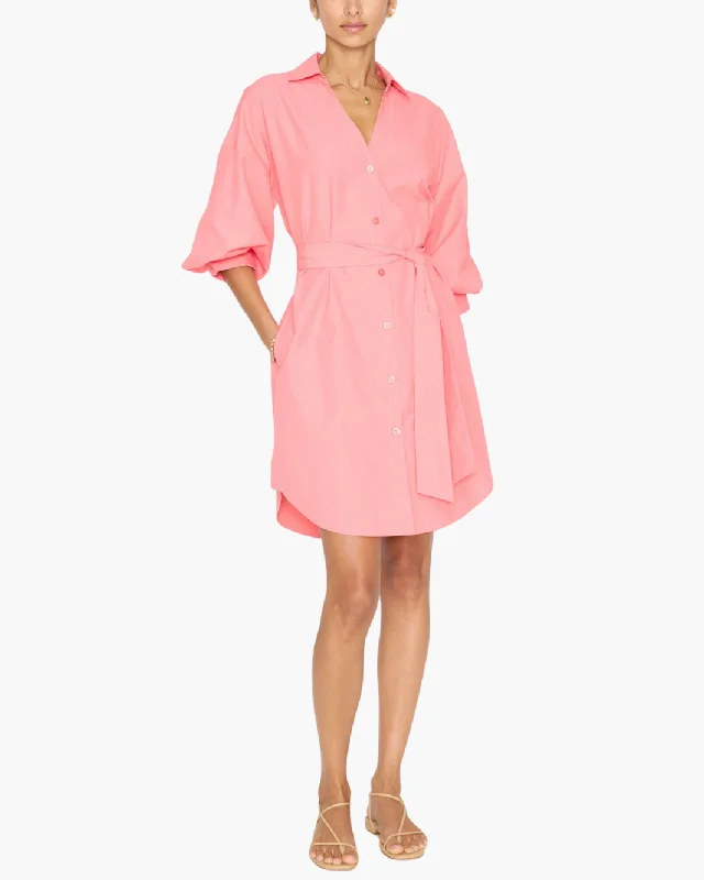 Lace - Embellished Women Dress for an Elegant and Sophisticated Appearance Lace - Embellished Women Dress for an Elegant and Sophisticated Appearance KATE BELTED DRESS IN BRIGHT CORAL