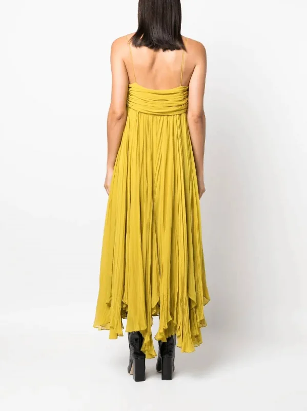 Backless Women Dress for a Sexy and Alluring Look at Evening Events Backless Women Dress for a Sexy and Alluring Look at Evening Events Lally Dress In Chartreuse