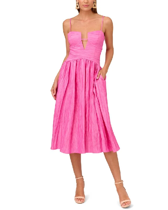 Mermaid - Style Women Dress with a Fitted Silhouette for Special Occasions Mermaid - Style Women Dress with a Fitted Silhouette for Special Occasions Liv Foster Crinkle Woven Aline Midi Dress