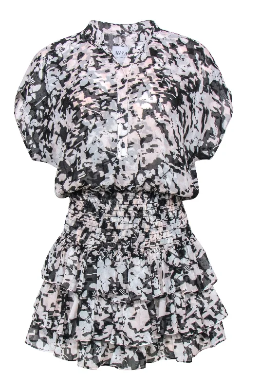 Lace - Embellished Women Dress for an Elegant and Sophisticated Appearance Lace - Embellished Women Dress for an Elegant and Sophisticated Appearance MISA Los Angeles - Black & Blush Floral Smocked Waist Dress w/ Ruffles Sz S Lace - Embellished Women Dress for an Elegant and Sophisticated Appearance Lace - Embellished Women Dress for an Elegant and Sophisticated Appearance MISA Los Angeles - Black & Blush Floral Smocked Waist Dress w/ Ruffles Sz S