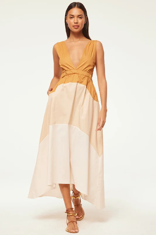 Maxi dresses with side slits for a touch of allure NIA DRESS