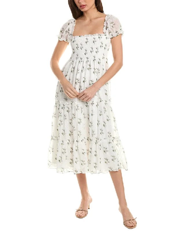Plus Size Women Dress with a Flattering A - Line Cut for Comfort and Style Plus Size Women Dress with a Flattering A - Line Cut for Comfort and Style o.p.t. Cypress Midi Dress