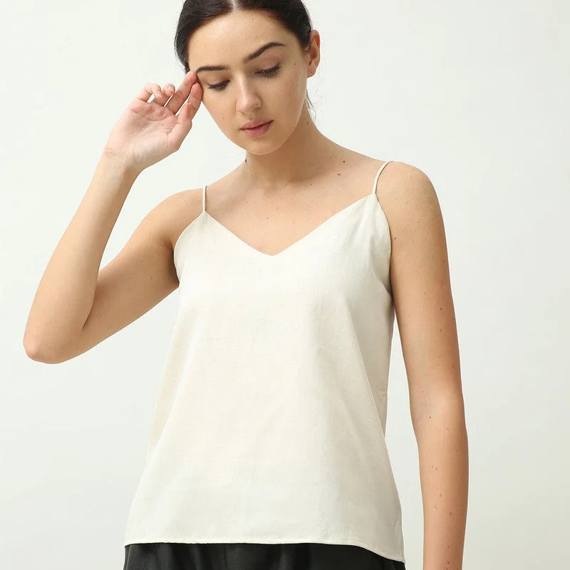 Empire Waist Women Dress to Accentuate the Bust and Conceal the Waist Empire Waist Women Dress to Accentuate the Bust and Conceal the Waist Organic Cotton Camisole Top | Off White