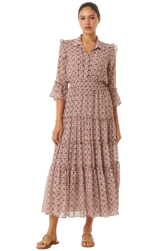 Maxi dresses with a V - neckline for a flattering and elongating shape PAMELINA DRESS Maxi dresses with a V - neckline for a flattering and elongating shape PAMELINA DRESS
