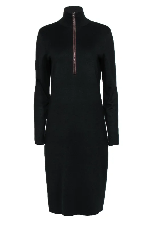 Plus Size Women Dress with a Flattering A - Line Cut for Comfort and Style Plus Size Women Dress with a Flattering A - Line Cut for Comfort and Style Ralph Lauren - Black Quarter Zip-Up Midi Dress w/ Brown Leather Trim Sz L Plus Size Women Dress with a Flattering A - Line Cut for Comfort and Style Plus Size Women Dress with a Flattering A - Line Cut for Comfort and Style Ralph Lauren - Black Quarter Zip-Up Midi Dress w/ Brown Leather Trim Sz L