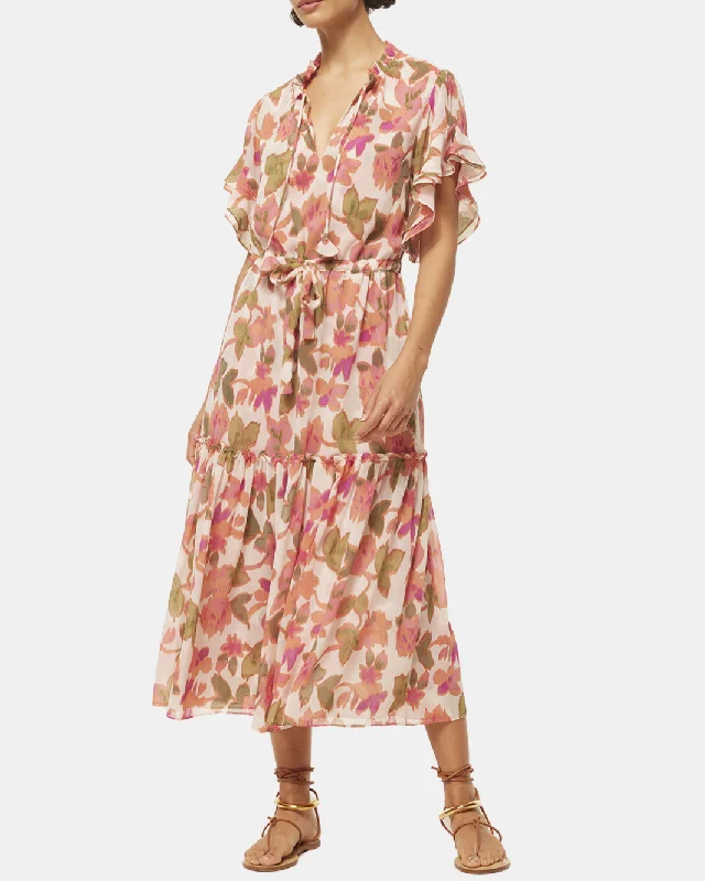 Lace - Embellished Women Dress for an Elegant and Sophisticated Appearance Lace - Embellished Women Dress for an Elegant and Sophisticated Appearance RANJANA DRESS IN SONORAN FLORA