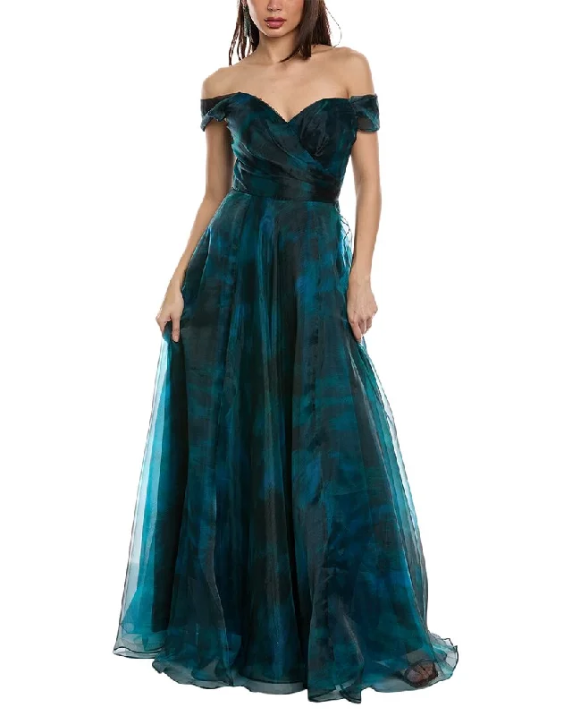 Maxi Women Dress with Floral Print for a Bohemian Vibe Maxi Women Dress with Floral Print for a Bohemian Vibe Rene Ruiz Organza Gown