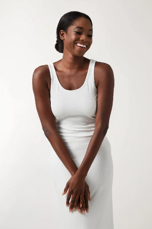Maxi dresses with a cinched waist for a defined silhouette ROLA Dress - White
