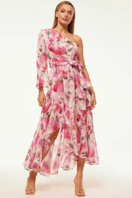 Maxi dresses with a belted empire waist for a more defined and flattering silhouette SABRINA DRESS