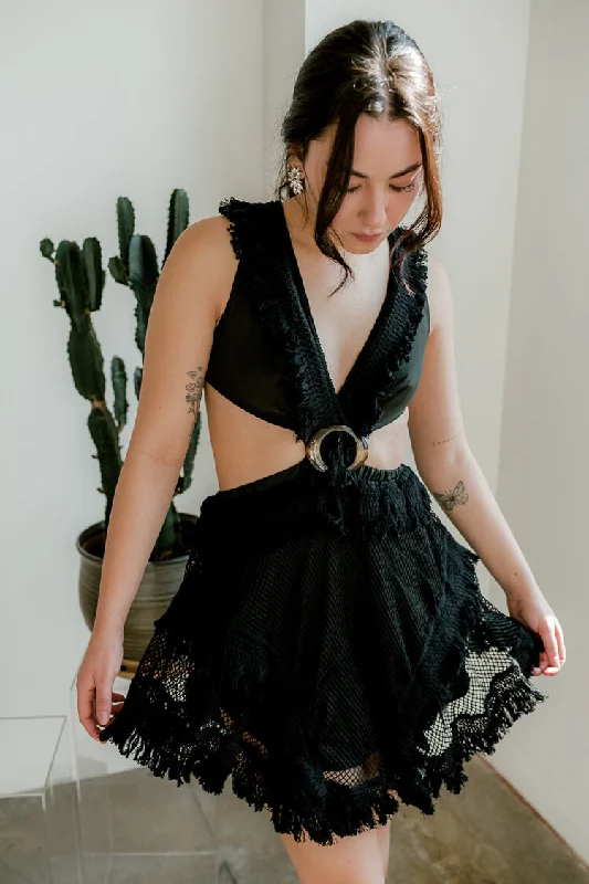 Mermaid - Style Women Dress with a Fitted Silhouette for Special Occasions Mermaid - Style Women Dress with a Fitted Silhouette for Special Occasions Salma Black Crochet Mini Dress Mermaid - Style Women Dress with a Fitted Silhouette for Special Occasions Mermaid - Style Women Dress with a Fitted Silhouette for Special Occasions Salma Black Crochet Mini Dress