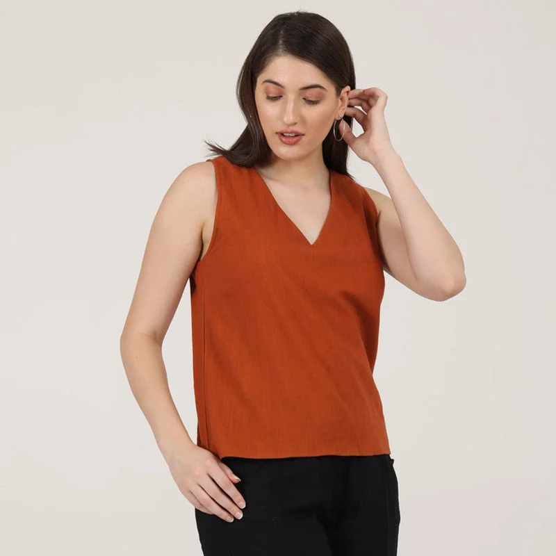 Off - the - Shoulder Women Dress for a Romantic and Feminine Look Off - the - Shoulder Women Dress for a Romantic and Feminine Look Organic Cotton Sleeveless Top for Women | Rust Off - the - Shoulder Women Dress for a Romantic and Feminine Look Off - the - Shoulder Women Dress for a Romantic and Feminine Look Organic Cotton Sleeveless Top for Women | Rust
